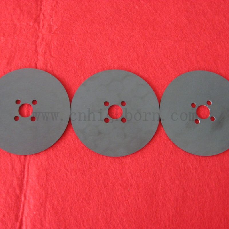 Laser personnalisé percé noir zircone plaque ronde Zro2 Disque en céramique