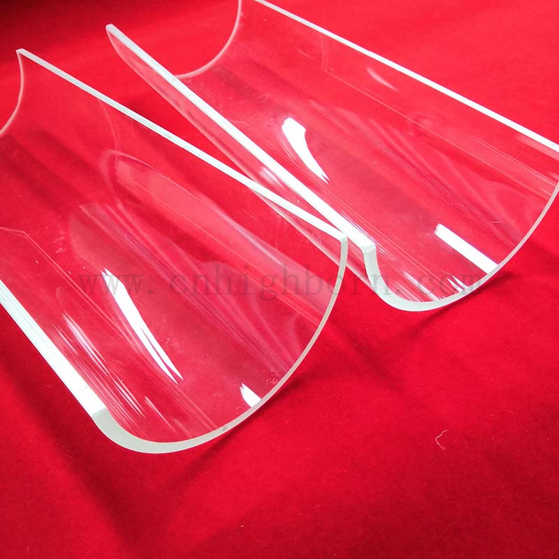 Résistance à haute température à arc de quartz en verre en verre de quartz demi-tube