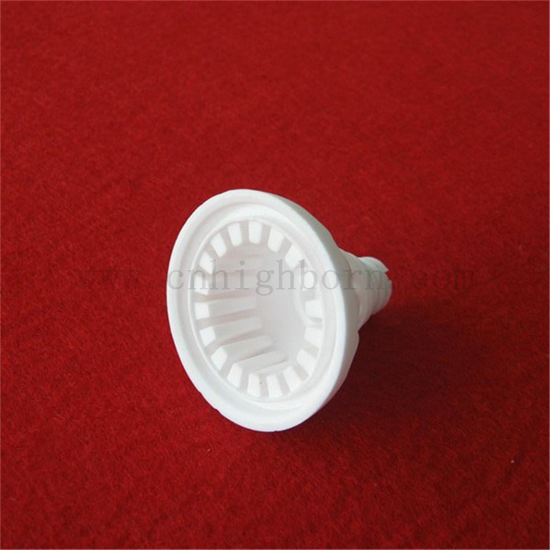 Alumina Ceramic Lampeder Polder AL2O3 AL2O3 lampe irrégulière