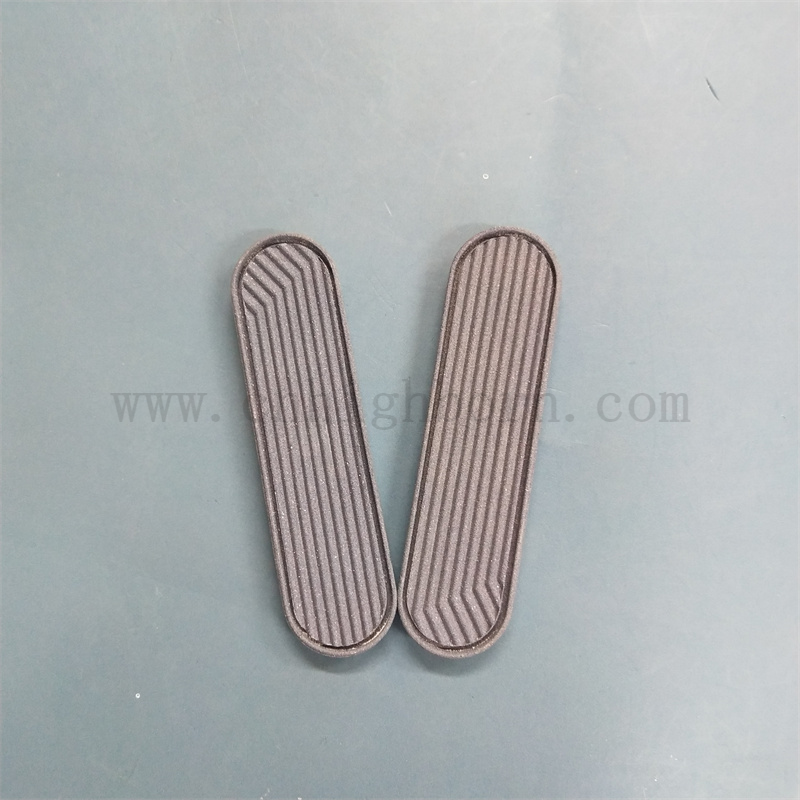 Feuille de céramique poreuse personnalisée rayures en pierre parfumée pour l'aromathérapie