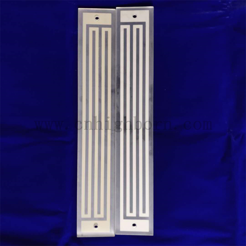 Plaque chauffante en verre de quartz infrarouge lointain rectangulaire de résistance à la chaleur