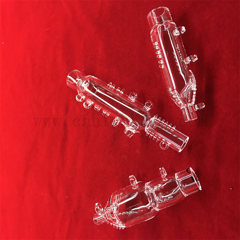 Tubes de digestion en verre de quartz transparent. Tubes de digestion en quartz