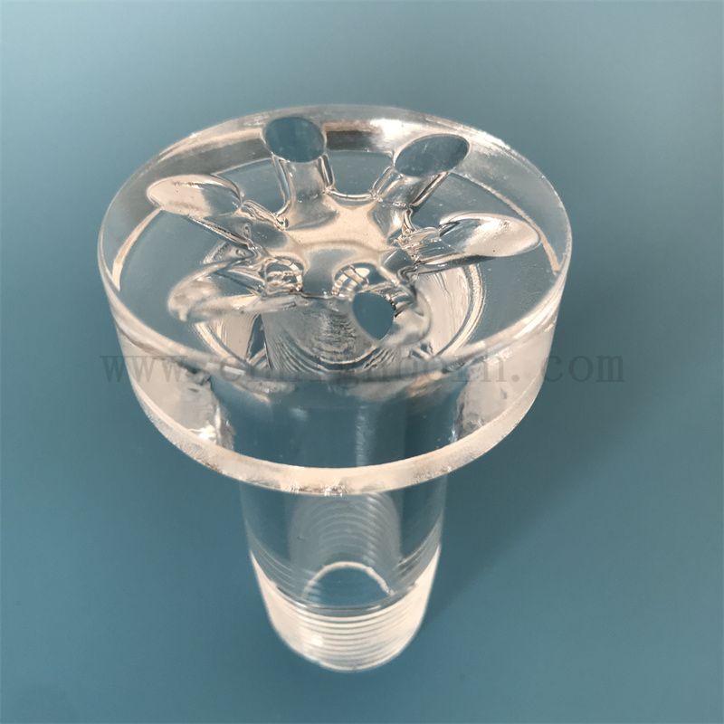 Verbe personnalisée Clear Corrosion résistant aux tubes en quartz en vitre