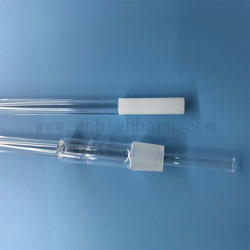 Forme de forme personnalisée à la chaleur à la chaleur tube de quartz en verre de silice fusionnée