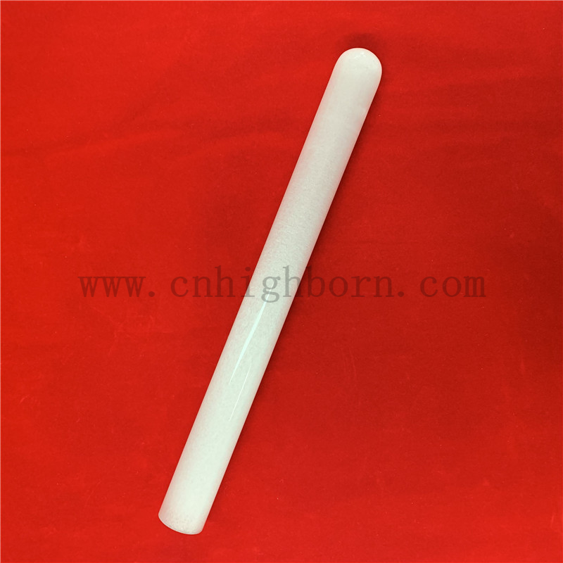 Chauffage rond Chauffage laiteux Opaque Silica Quartz Pipe de verre 