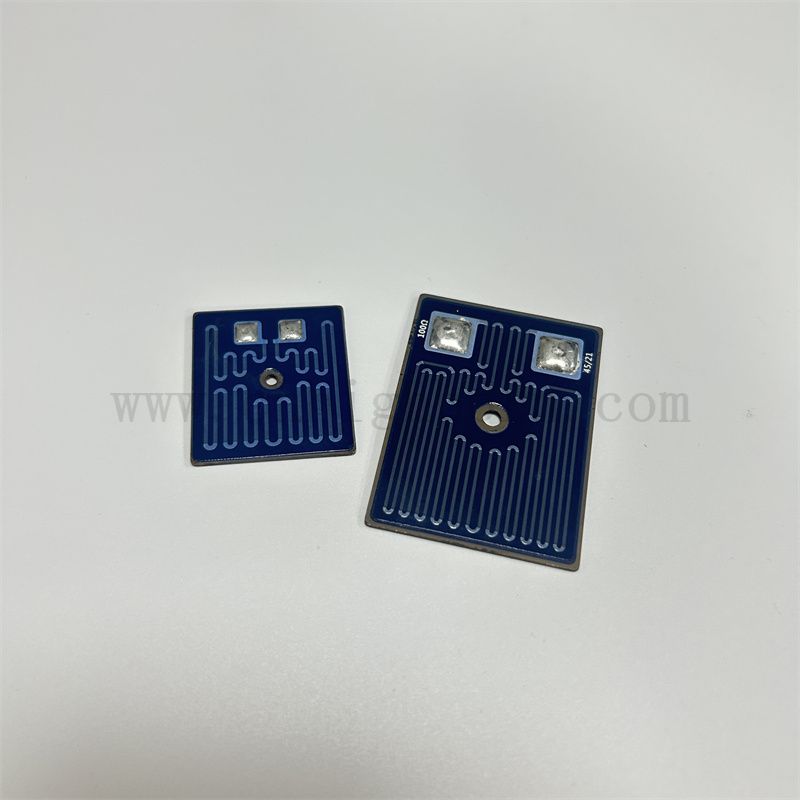 Haute précision 96% substrat de céramique en alumine épais résistante de film hybride intégré hybride