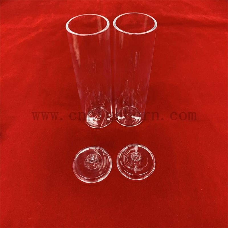 Crucible en verre transparent