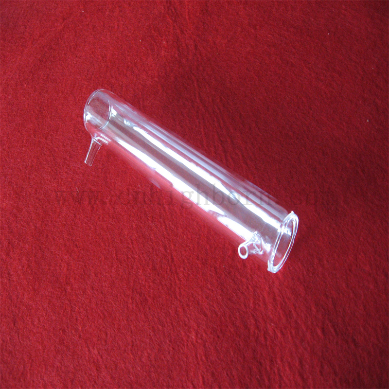 Spectromètre transparent personnalisé Optical Cylindrical Cylinder Type Cuvette en verre quartz
