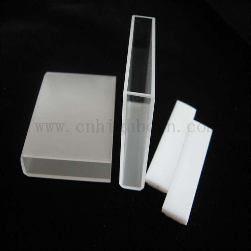 Couve de quartz de laboratoire Cellule optique avec couvercle Lovibond grand volume en verre Couvet Couvette cellule