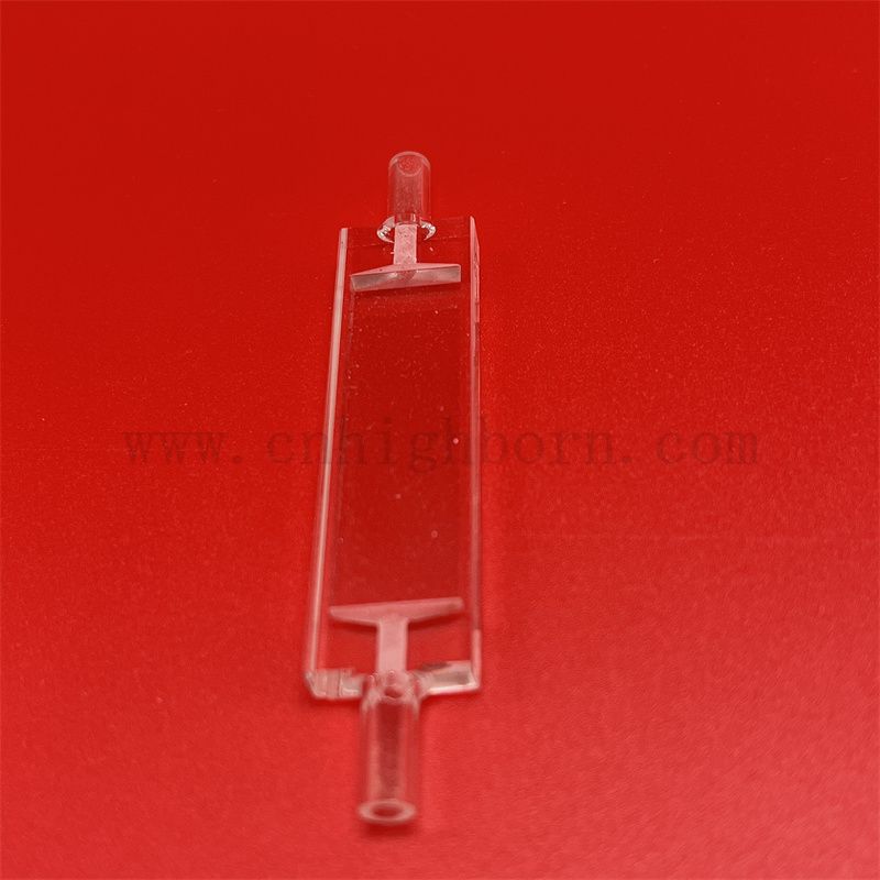 Verre de laboratoire Spectrophotomete Quartz Glass Cuvette Micro Flow Cell