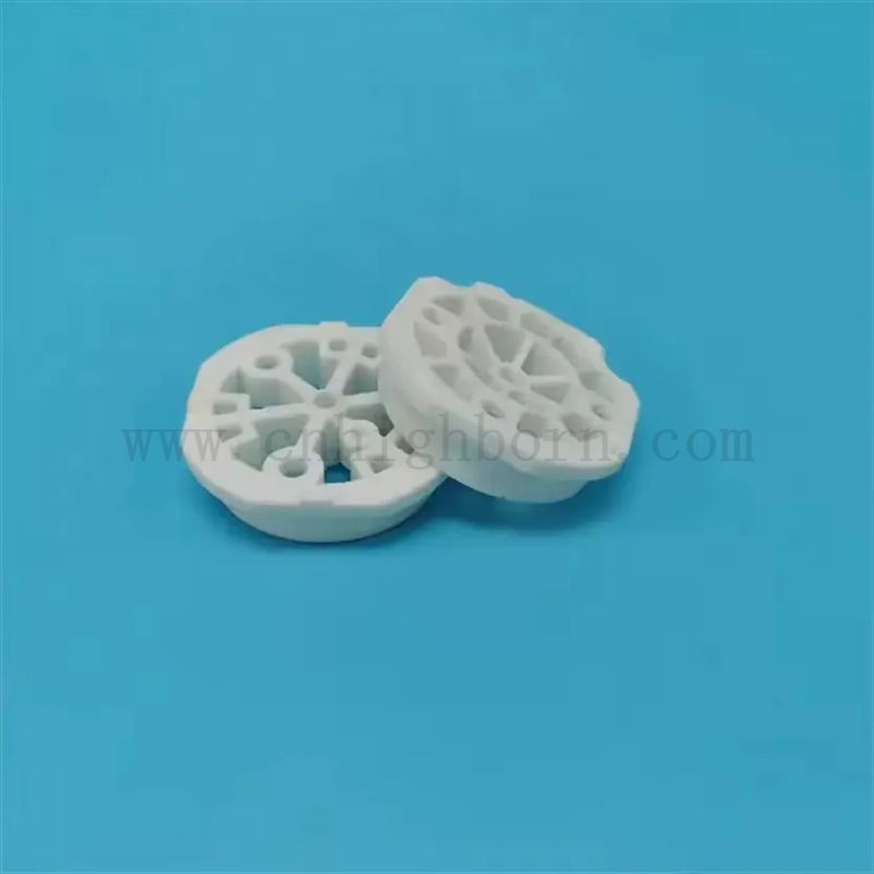 Plaque ronde en céramique réfractaire Corderite avec des trous pour le gourdin fût