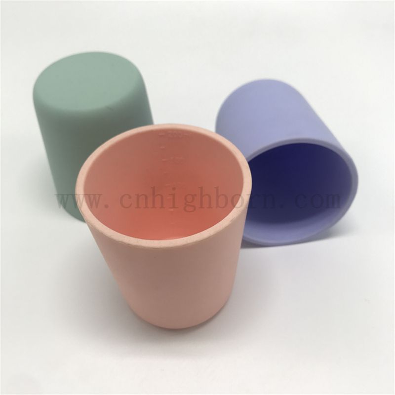 OEM ODM non déborde de boisson en silicone Tasse d'entraînement sippy pliable tasse en caoutchouc pour bébé 6-24 mois