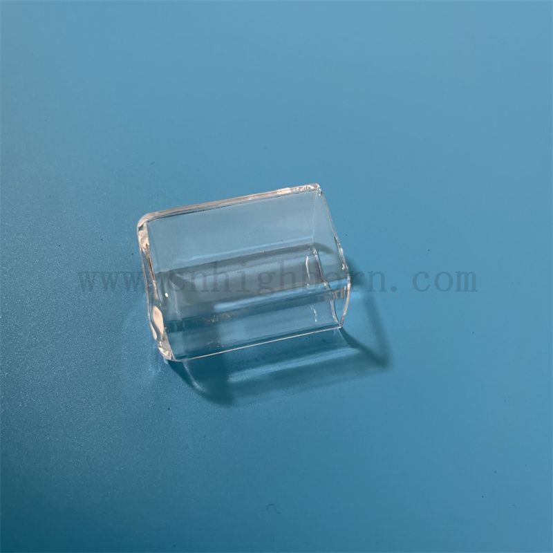 Résistance à la chaleur personnalisée en verre carré transparent en verre de quartz 