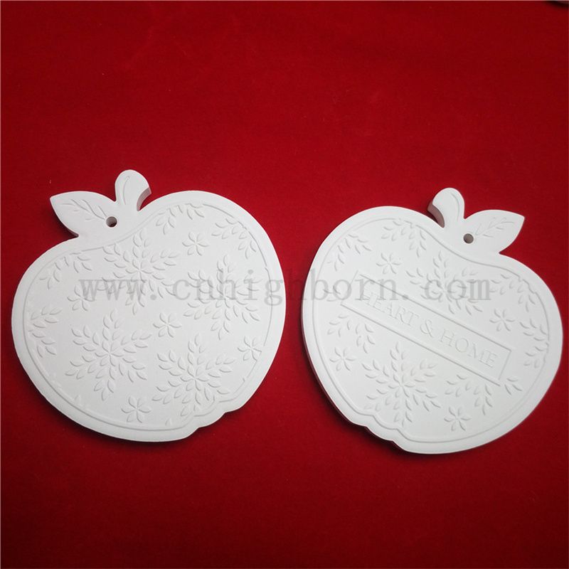 Plaque de diffuseur sans flamme Armoire de logo personnalisé Huile essentielle arôme volatil en céramique parfum