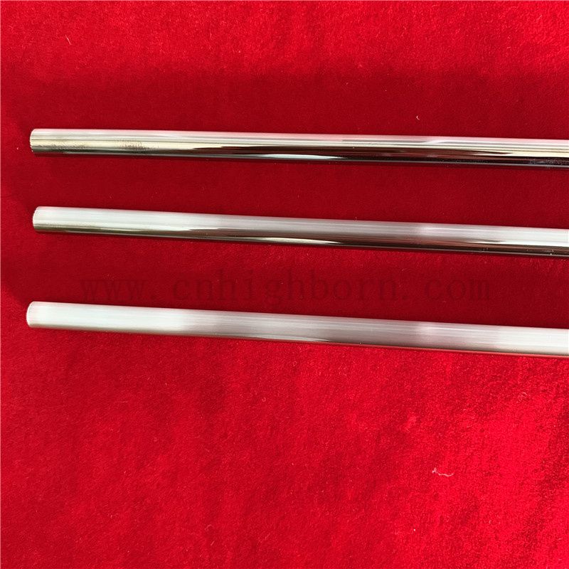 Tube en verre de silice à quartz à chaleur personnalisée avec chrome enduit