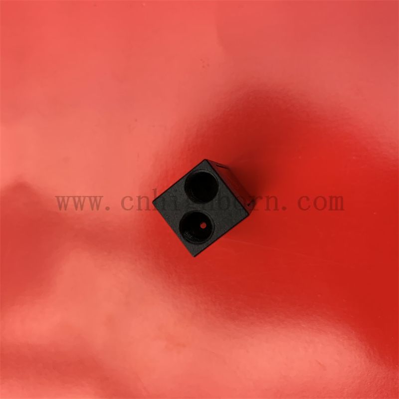 Cellule d'absorption de quartz semi-micro-cuvette noire mural cuvette en verre quartz