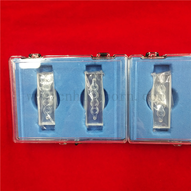 Spectromètre de laboratoire Cuvette de cellules en verre transparent claire personnalisé