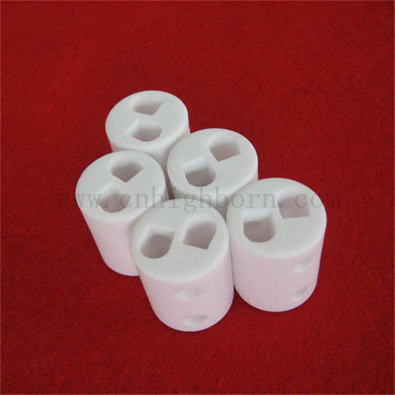 Cylindre d'alumine irrégulier personnalisé AL2O3 TIBE DE SPÉCIAL DE SPÉCIAL