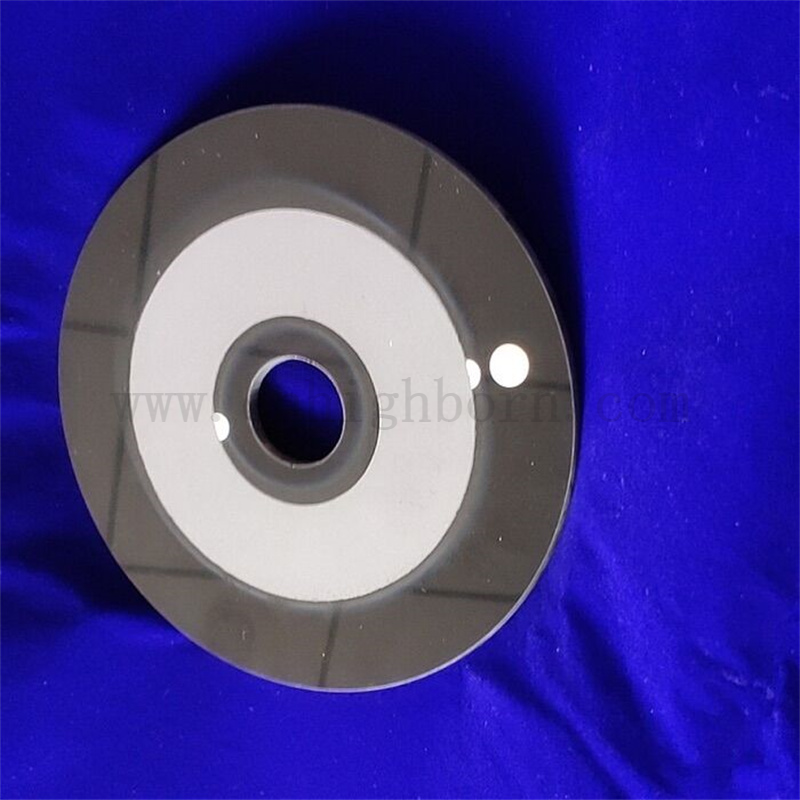 Résistance à la chaleur Black Round céramique Far-infrarouge Verre Chauffage de chauffage 