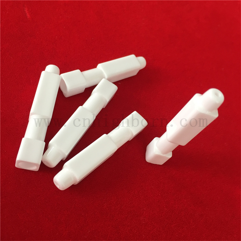 Alumine à gaz d'alumine glacée Allumage de tube d'électrode en céramique AL2O3 personnalisé