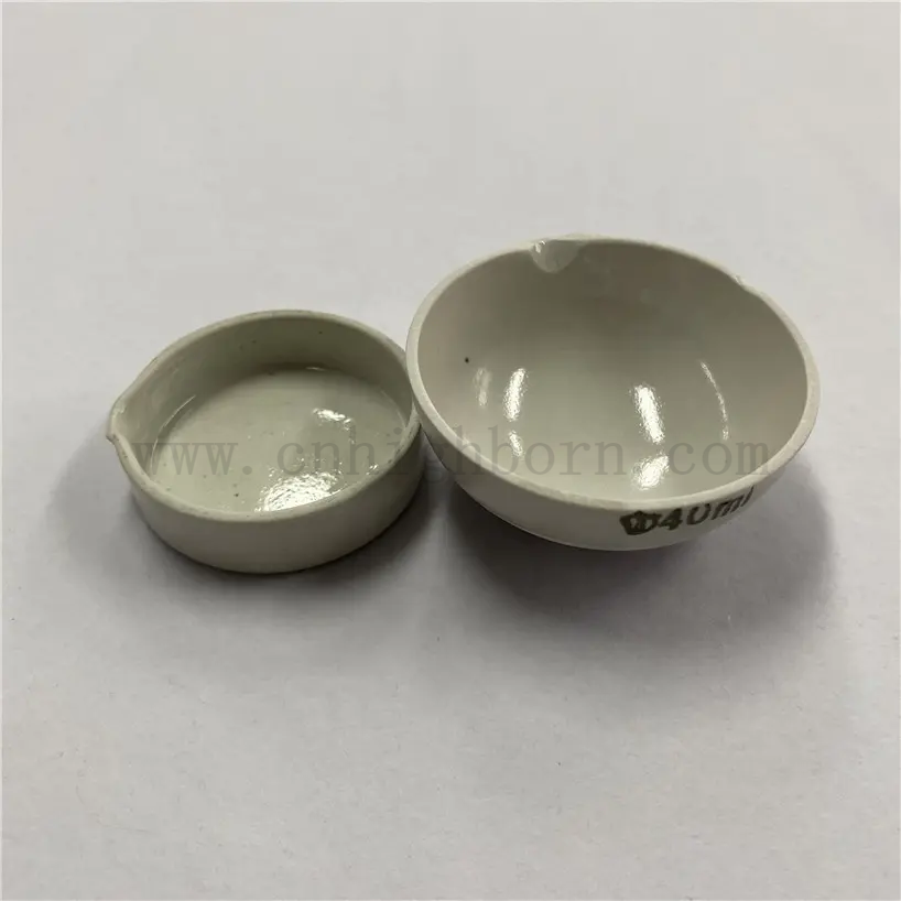 Stock de 60 mm de laboratoire en porcelaine vitrée en céramique volamique 