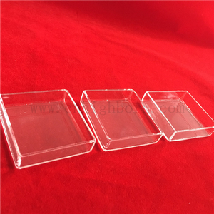 Boîte de Pétri en verre de quartz clair adaptée aux besoins du client par résistance thermique