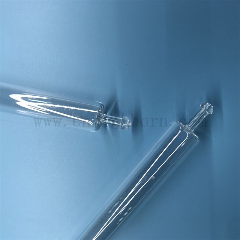 Résistance à la chaleur personnalisée transparent en verre de silice fusionnée transparente