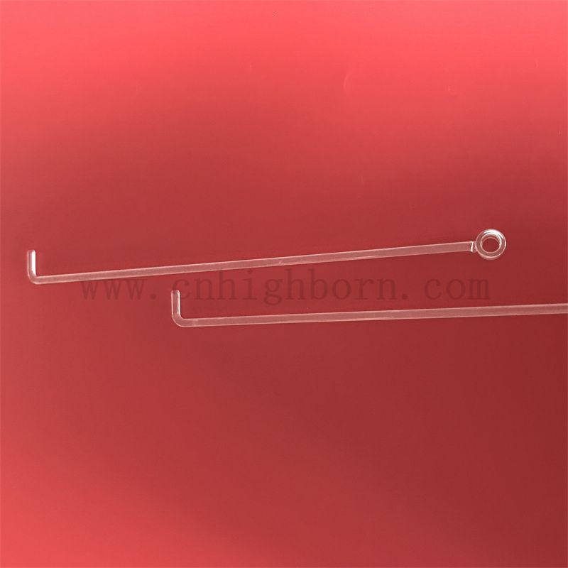 Tie en verre de silice de silice personnalisée transparente à transmission élevée