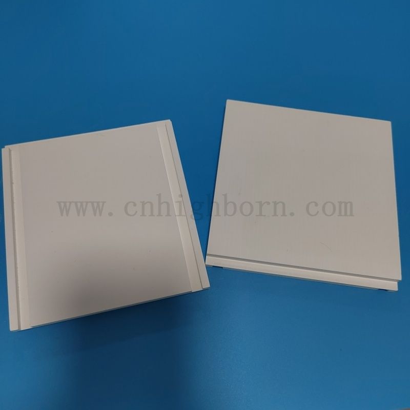 Plaque de nitrure de bore de placage en céramique court avec rainures