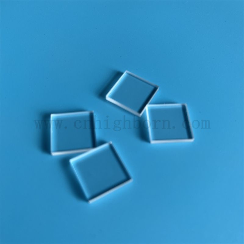 Panneau de verre de silice de haute pureté carré transparent personnalisé