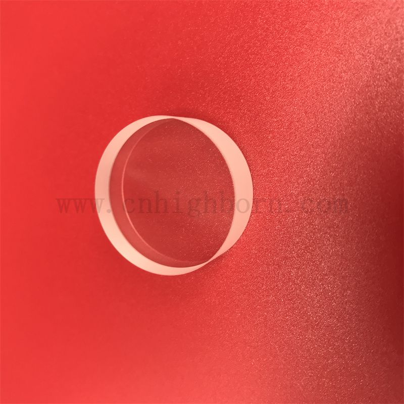 Transparente rond personnalisée Lobes de verre saphir de 10 mm d'épaisseur