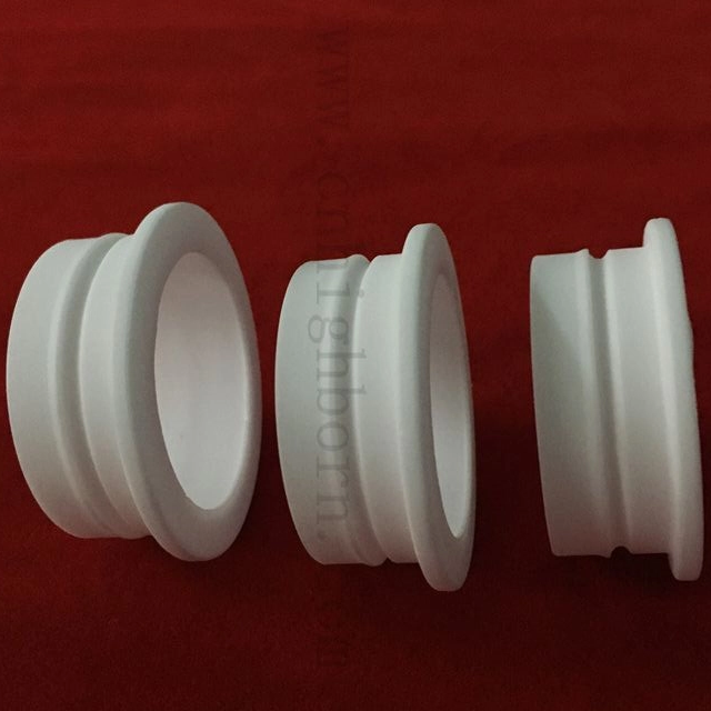 Résistance à l'usure de la bague d'alumine personnalisée Sleeve en céramique AL2O3