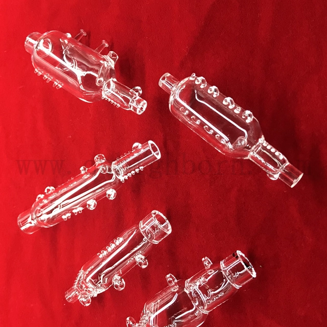 Tubes de digestion en verre de quartz transparent. Tubes de digestion en quartz