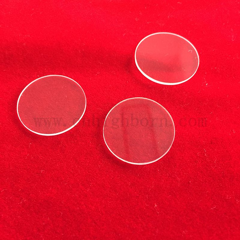 Disque de verre de silice fusionné transparent transparent transparent transparent