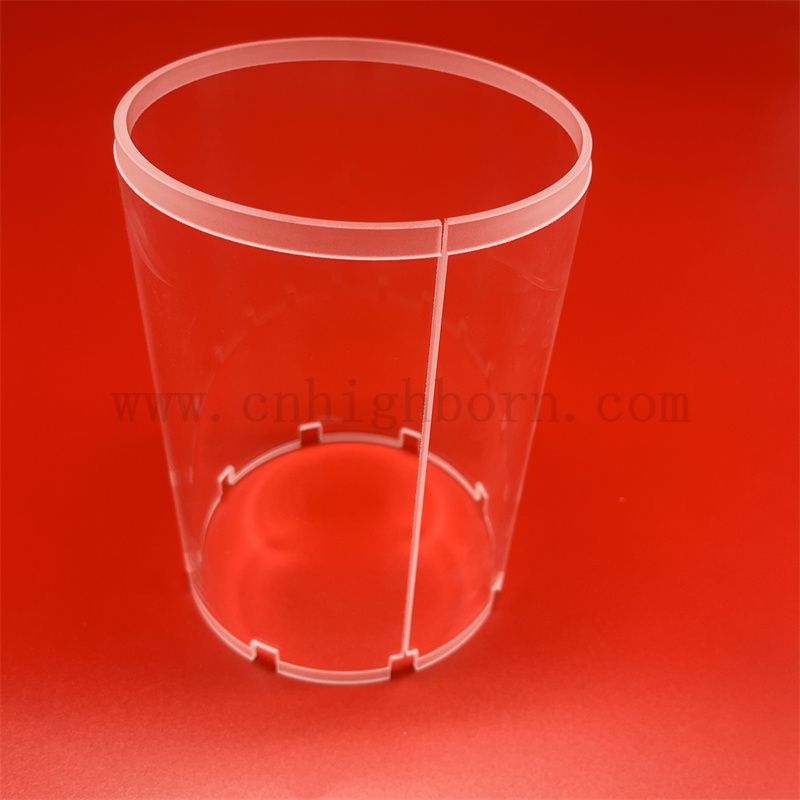 Forme de qualité personnalisée de haute qualité tube en verre de silice fondu