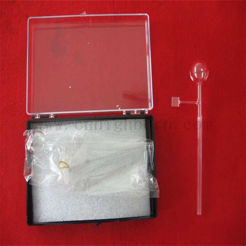 Couche de quartz de laboratoire 2 côtés Cuvette en verre transparent pour le spectrophotomètre