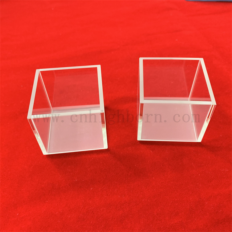 Marchandises de verre de laboratoire Clear Quartz Flow Cell UV Spectrophotomètre visible Cuvette en verre Lovibond Quartz Lovibond