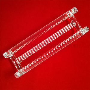 Instrument à Quartz en verre de Quartz transparent, support de plaquette de Quartz diffus pour four