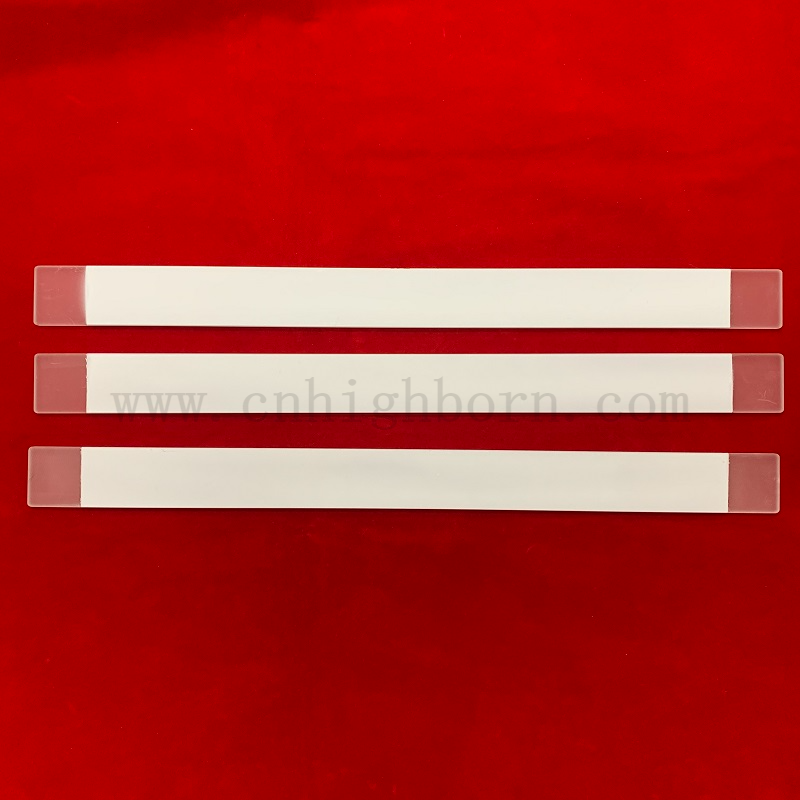 Film en céramique revêtu d'assiette en verre de silice fusionnée claire