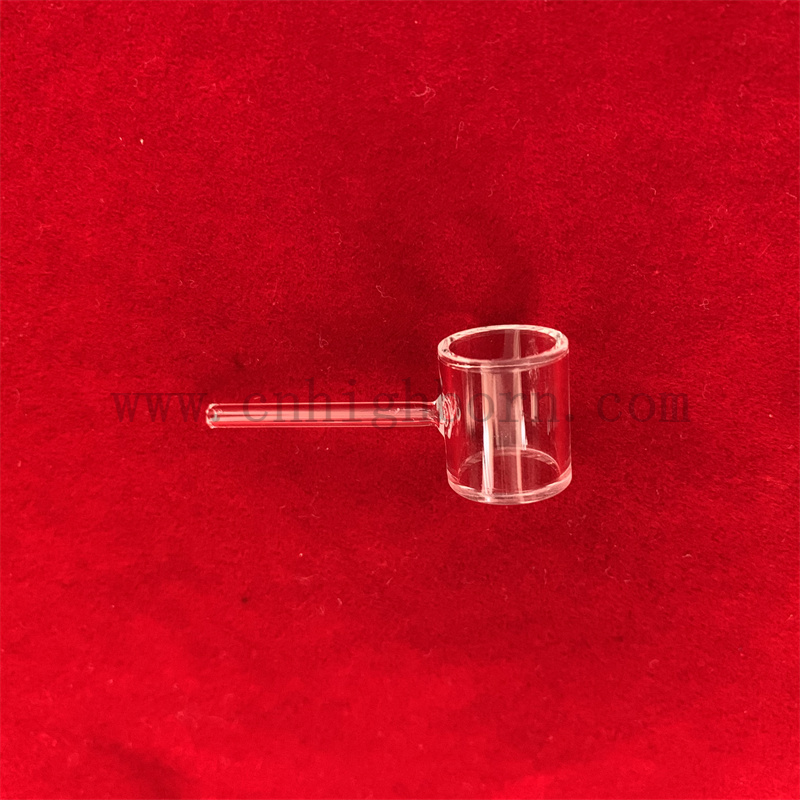 Instruments de recherche en laboratoire Longue sortie de quartz cylindriques Polissant Cuvette en verre optique personnalisé
