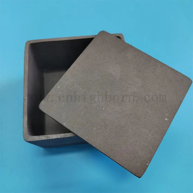 CARBIDE DE SILICON RÉSISTANT À HAUTE TEMPINE CURBIBLE CURCIPE SIC SIC SSIC Céramique avec couvercle