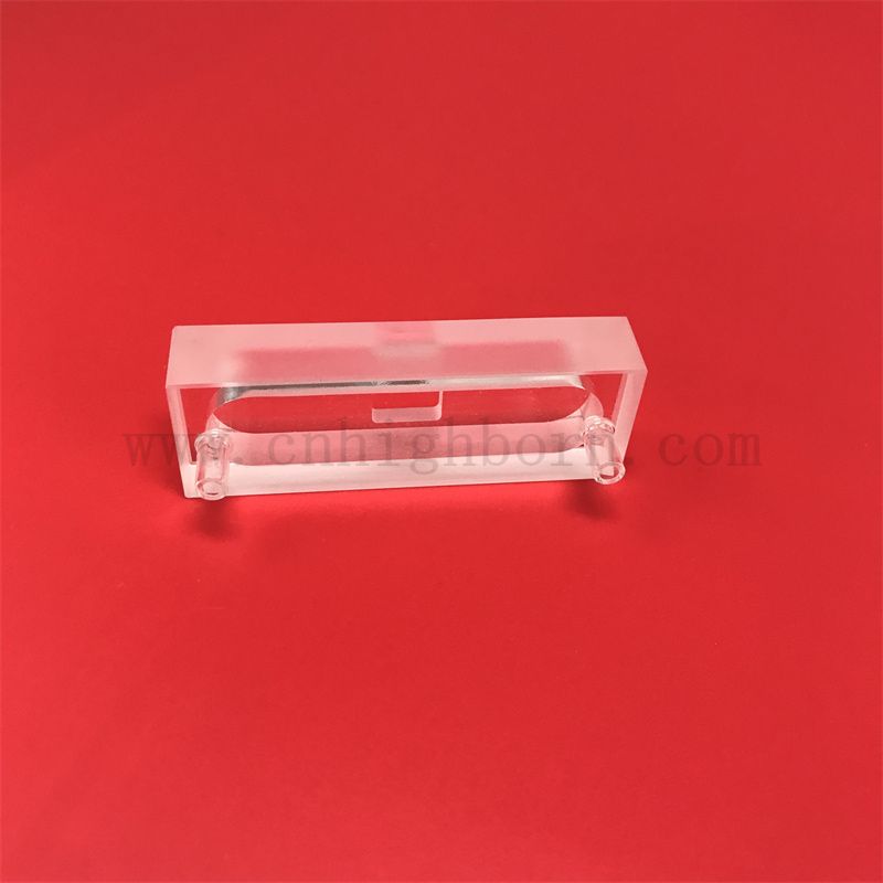 Environnement personnalisé Précision micro-quartz CUVETTE Verre optique Verre à travers la cellule