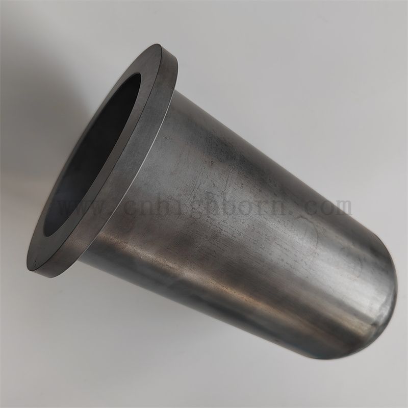 Une extrémité réaction scellée frittage en silicium tube en carbure de sic tube de protection en céramique