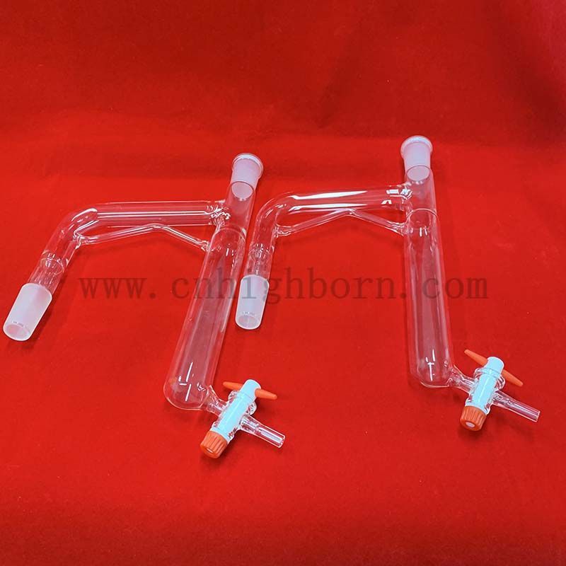 Forme personnalisée transparente Instrument de laboratoire de verre de quartz fusionné