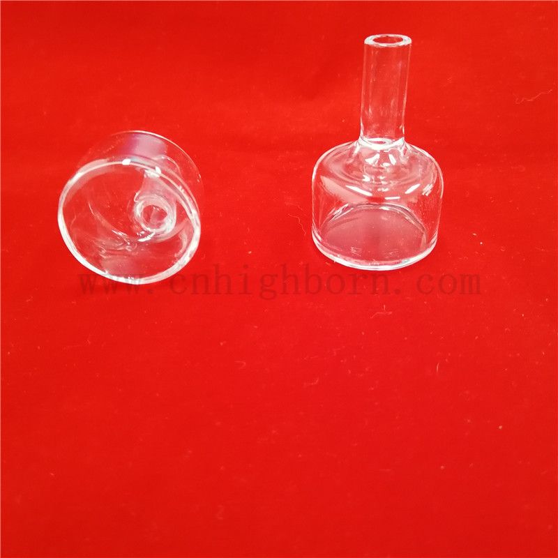  Résistance à la chaleur Taille personnalisée et forme transparente de la verrerie de quartz de silice fusionnée