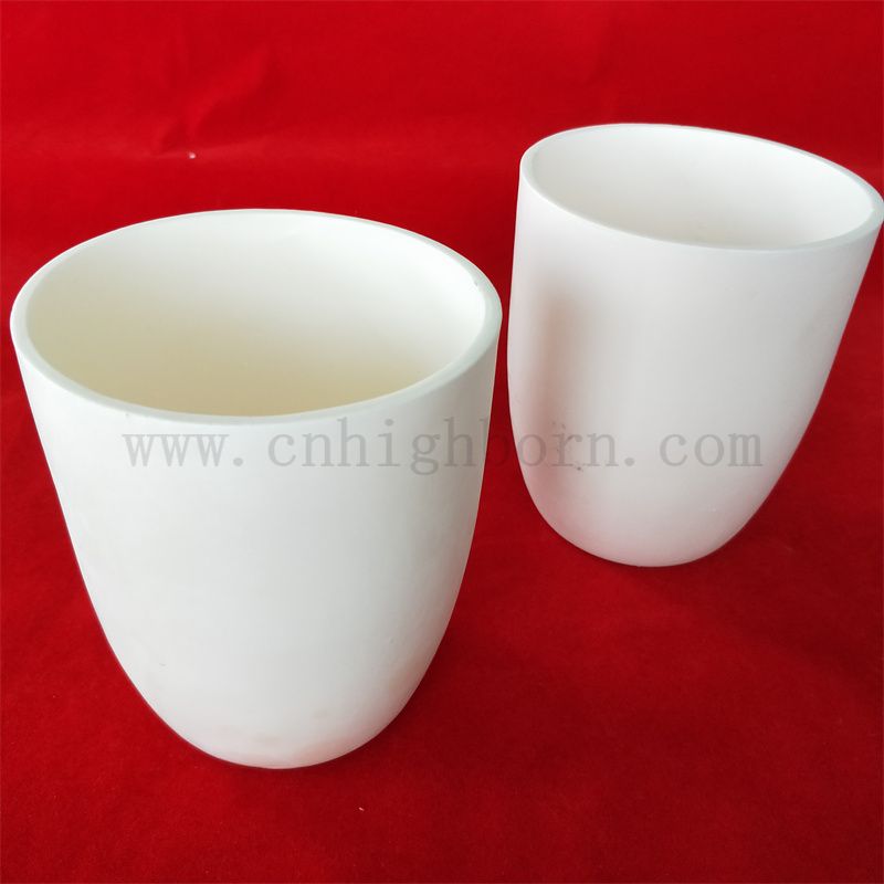 Alumine à haute température à haute température 99% AL2O3 Alumine Arc Ceramic Merting Crucible Pot pour le laboratoire