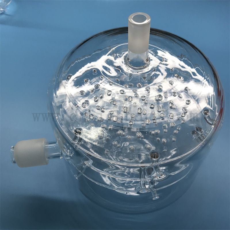 Résultat en verre transparent transparent en profondeur transformée transformée en profondeur