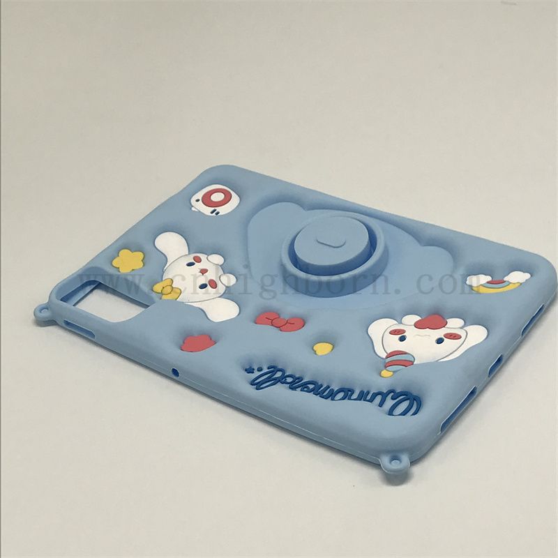 Couleur bleu silastic couvercle de protection en silicone en caoutchouc iPad 