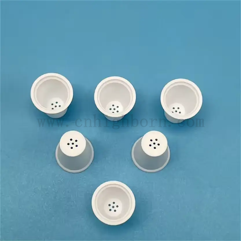 Résistance à haute température tasse d'huile en céramique pour la volatilisation à base de plantes AL2O3 CRUCICILE DE CERAMIQUE