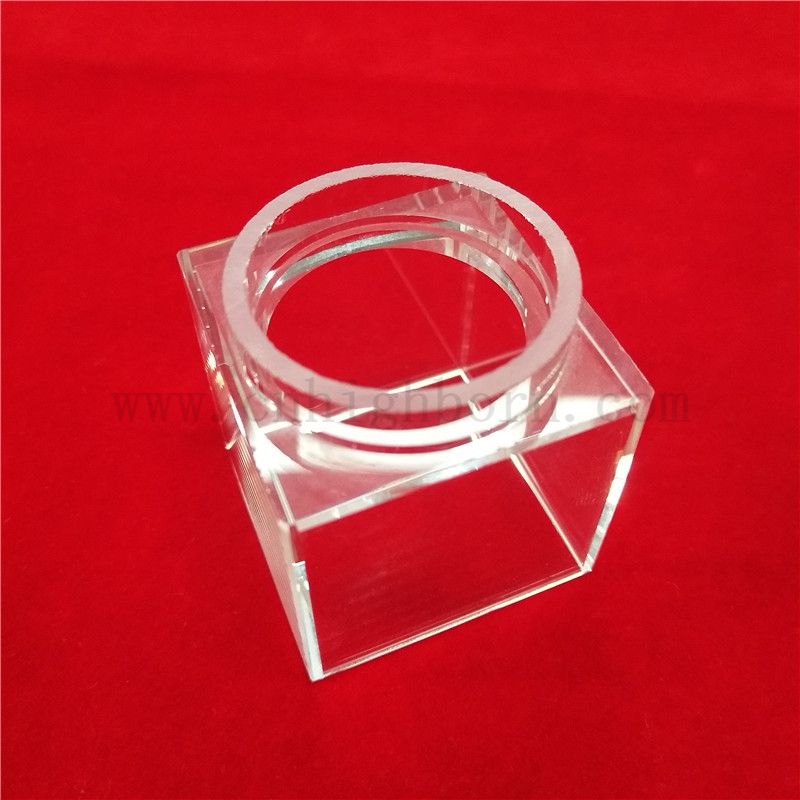 Ustensiles de laboratoire Flux de prix UV Spectrophotomètre en quartz cuvette en verre